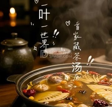 一叶一世界藏茶素火锅